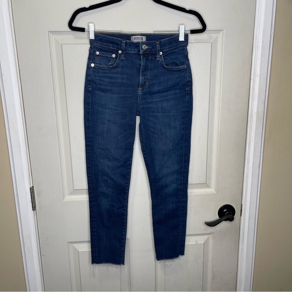 AGOLDE Sophie Crop Raw Edge Hem Size 25 - Picture 1 of 11